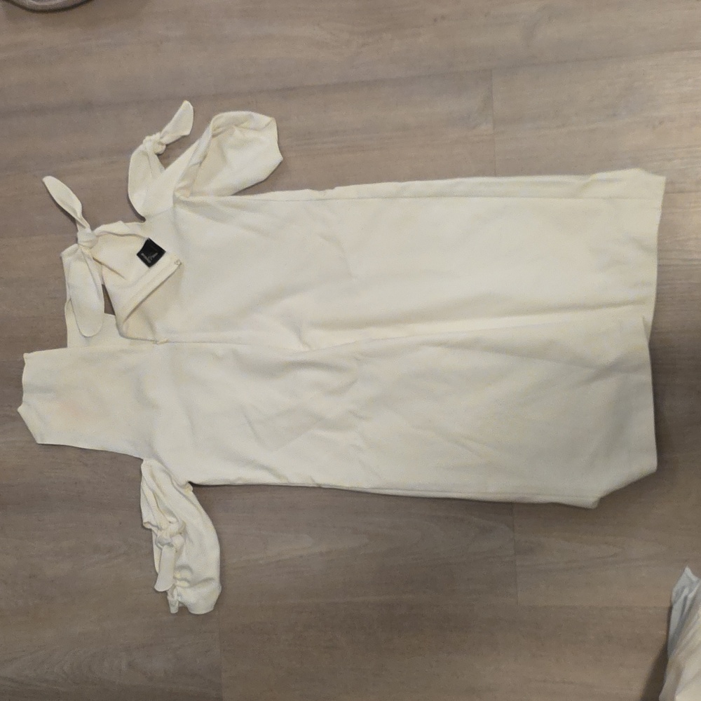 Pinko Cream Tie-Detail Top